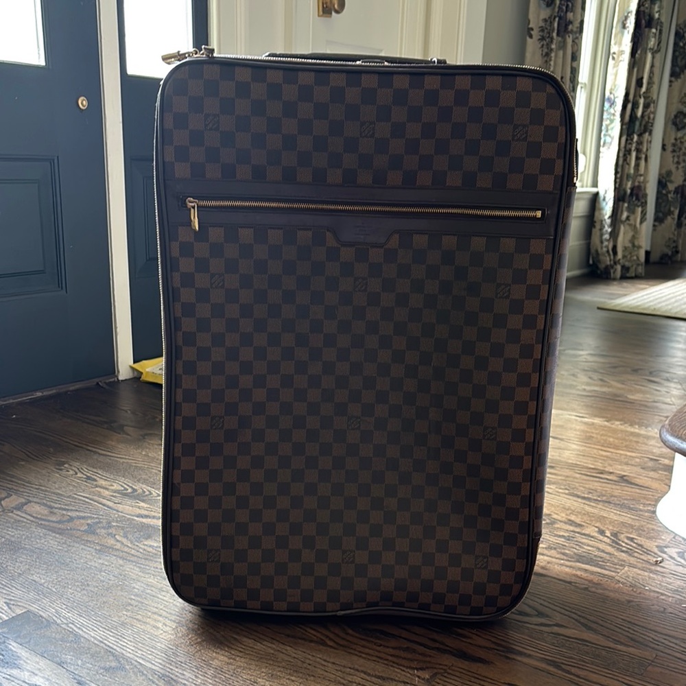 Louis Vuitton Brown Travel Luggage Bag